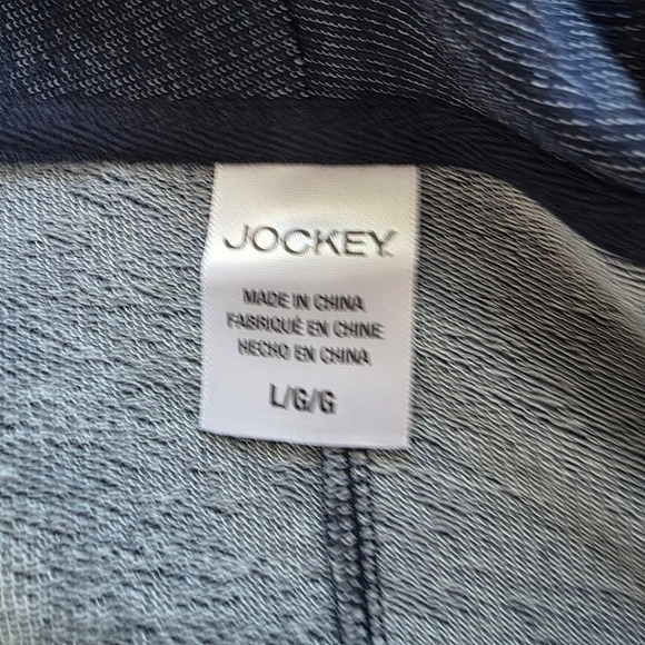 Jockey Sport Cardigan  Large Navy Blue NEW Athleisure Open Front Shawl 015401 - Picture 4 of 7